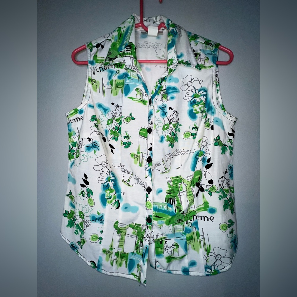 Paris novelty print dress barn